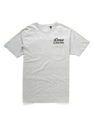 Deus Venice Address pocket tee athletic grey