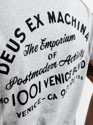 Deus Venice Address pocket tee athletic grey Lovelings